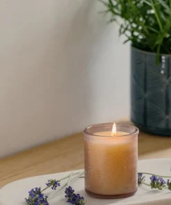 St Eval Beachcombing Glass Candle - Lavender Fields