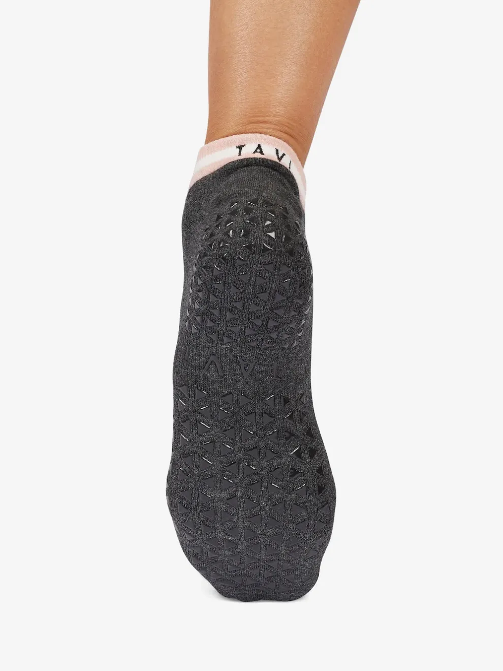 Tavi Noir Cora Grip Socks - Petal Melange Stripe