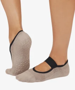 Tavi Noir Lola Grip Socks - Shitake Geo