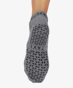 Tavi Noir Savvy Breeze Grip Socks - Midnight Heather