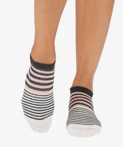 Tavi Noir Savvy Grip Socks - Petal Melange Stripe