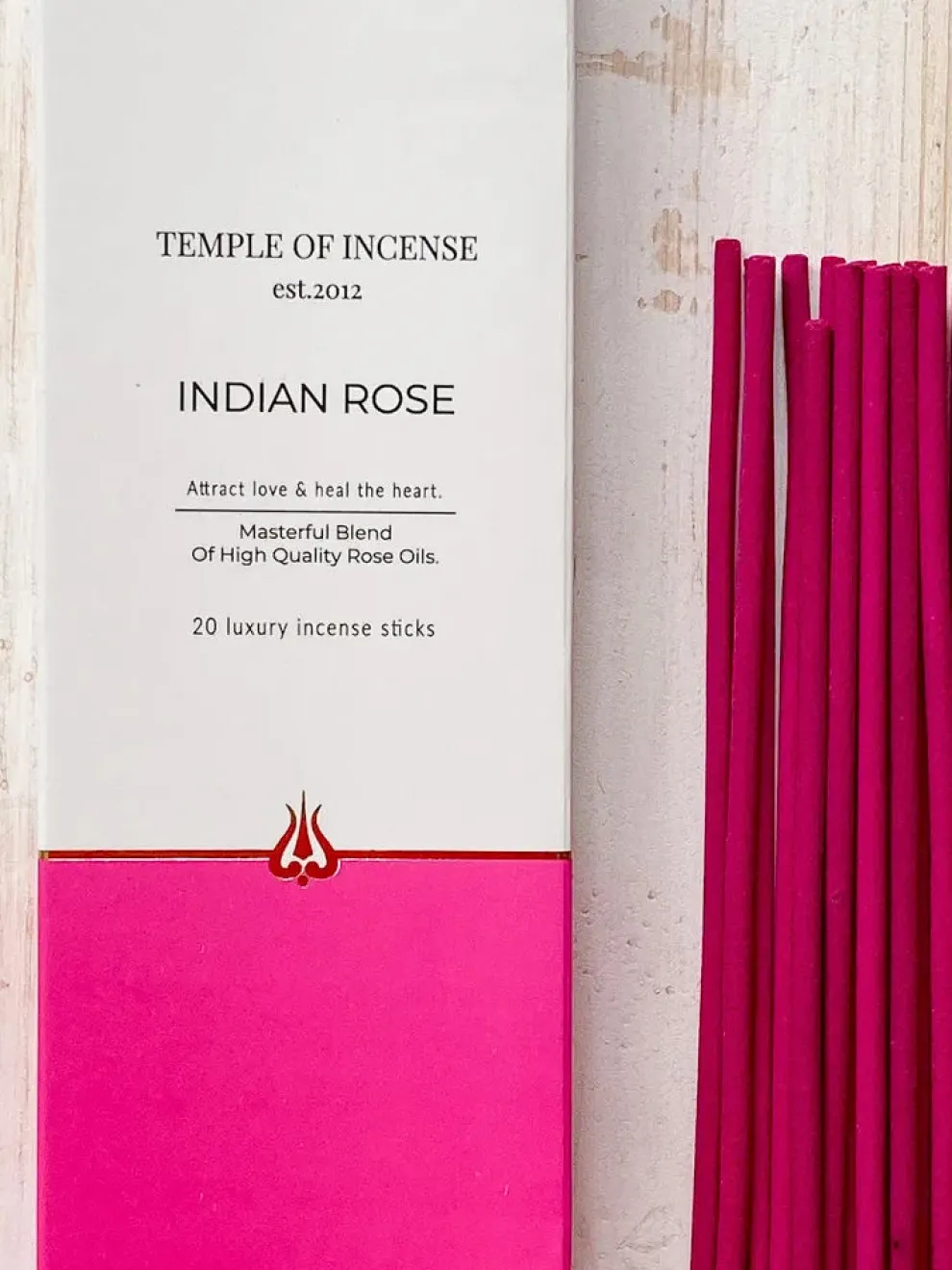 Temple of Incense - Indian Rose Incense Sticks