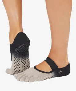 ToeSox Full Toe Mia Grip Socks - Shitake Ombre