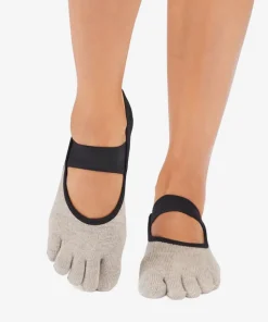 ToeSox Full Toe Mia Grip Socks - Shitake Ombre