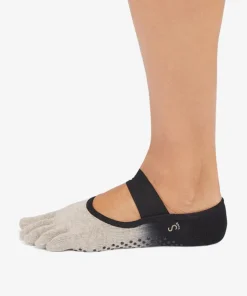 ToeSox Full Toe Mia Grip Socks - Shitake Ombre