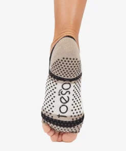 ToeSox Half Toe Elle Grip Socks - Shitake Ombre