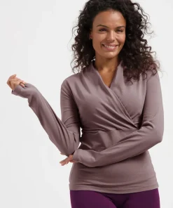 Urban Goddess Ishtar Long Sleeve Yoga Top - Fireclay