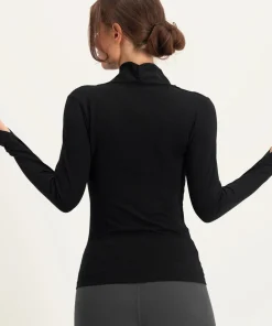 Urban Goddess Ishtar Long Sleeve Yoga Top - Onyx Black