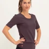 Urban Goddess Kami Yoga Tee - Berry
