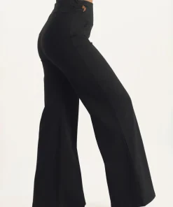 Urban Goddess Maeve Wide Leg Yoga Pants - Onyx Black