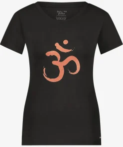 Urban Goddess OM Core Yoga Tee - Onyx Black