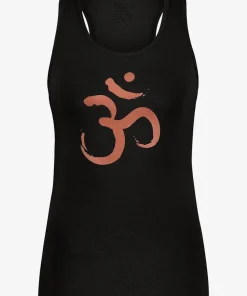 Urban Goddess OM Core Yoga Tank - Onyx Black