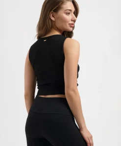Urban Goddess Veyra Knot Yoga Tank - Onyx Black