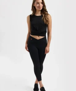 Urban Goddess Veyra Knot Yoga Tank - Onyx Black
