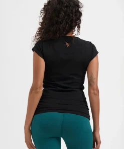 Urban Goddess Zefira Yoga Tee - Onyx Black
