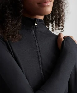 Varley Always Warm Base Layer Half Zip - Black Marl