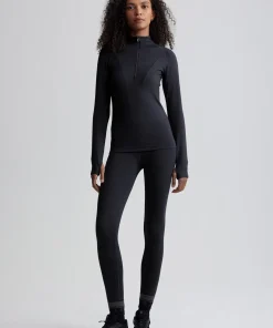 Varley Always Warm Base Layer Half Zip - Black Marl