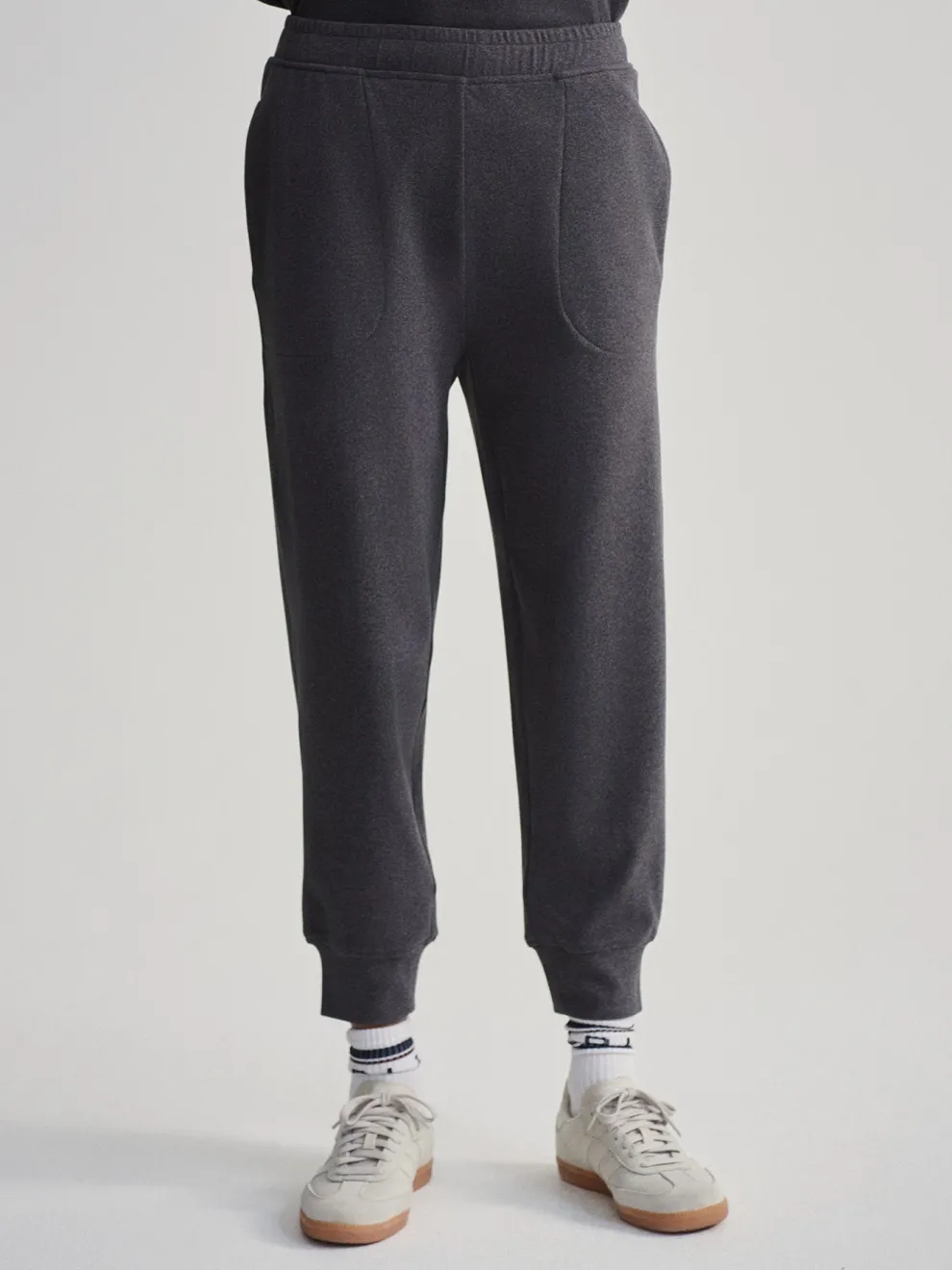 Varley Brushed Rib Slim Cuff Pant 25 - Black Marl