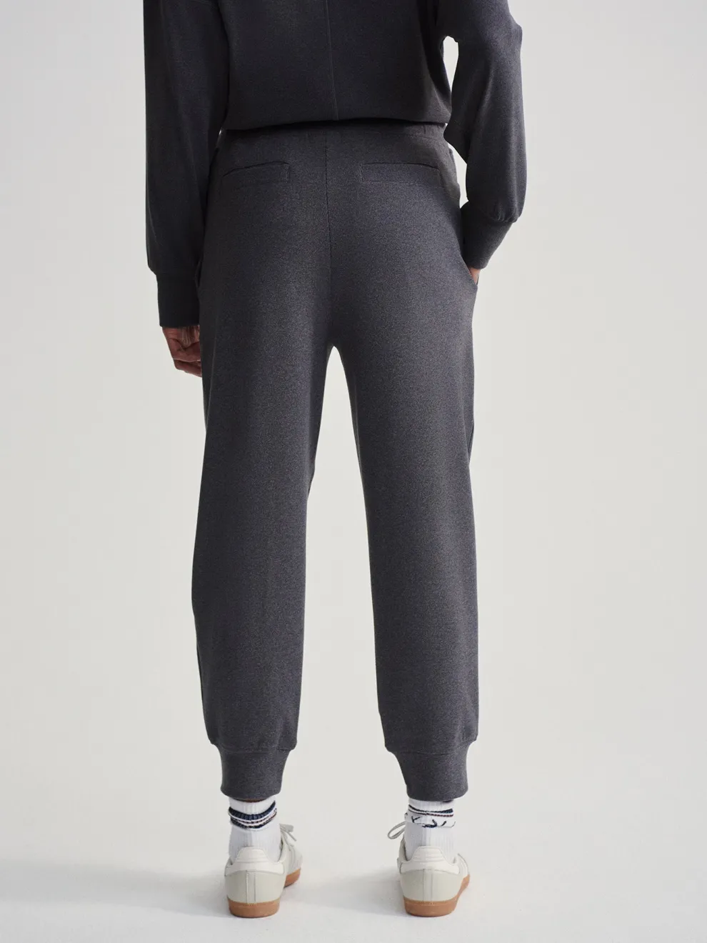 Varley Brushed Rib Slim Cuff Pant 25 - Black Marl