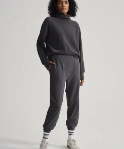 Varley Brushed Rib Slim Cuff Pant 25 - Black Marl