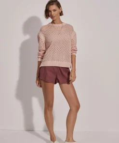 Varley Hains Knit Crew - Rose Smoke