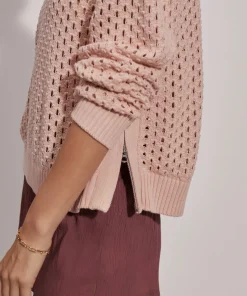 Varley Hains Knit Crew - Rose Smoke