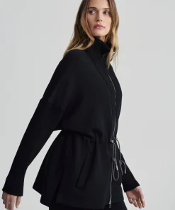 Varley Palen Longline Zip Through - Black