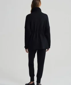 Varley Palen Longline Zip Through - Black