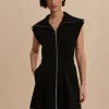 Varley Rebecca Zip Through Dress - Black