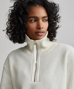Varley Roselle Half Zip Fleece - Egret
