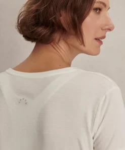 Varley Saskia Seamless Longline Tee - White