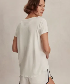 Varley Saskia Seamless Longline Tee - White