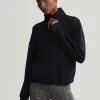 Varley Sian Cropped Half Zip Midlayer - Black