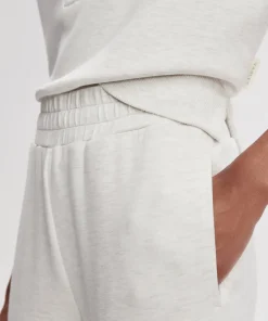 Varley The Slim Zip Hem Pant 29.5 - Ivory Marl