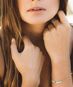 Wanderlust Gold & Silk Turquoise Beaded Bracelet