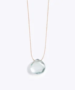 Wanderlust Life Fine Cord Necklace - Aquamarine