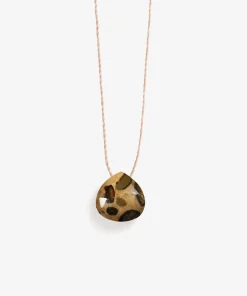 Wanderlust Life Fine Cord Necklace - Leopard Jasper