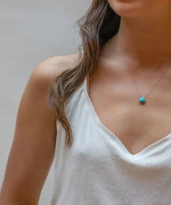 Wanderlust Life Fine Cord Necklace - Turquoise