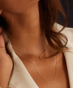 Wanderlust Life Gold Chain Pendant Necklace - Petite Luna