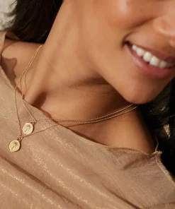 Wanderlust Life Gold Chain Pendant Necklace - Terra