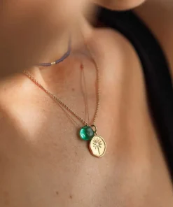 Wanderlust Life Gold Chain Pendant Necklace - Terra