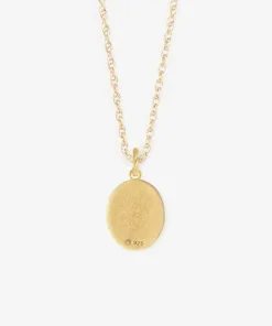 Wanderlust Life Gold Chain Pendant Necklace - Moonstone Navicella