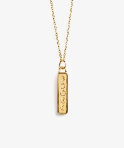 Wanderlust Life Gold Chain Pendant Necklace - Aqua