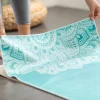 Yoga Design Lab Yoga Mat Towel - Mandala Turquoise