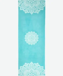 Yoga Design Lab Yoga Mat Towel - Mandala Turquoise