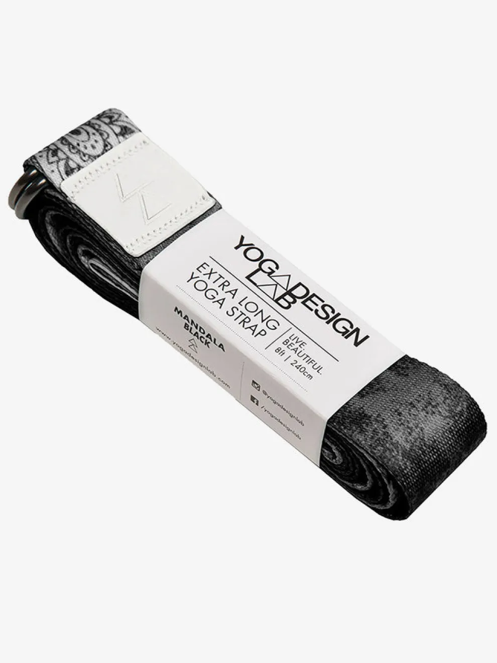 Yoga Design Lab Yoga Strap - Mandala Black