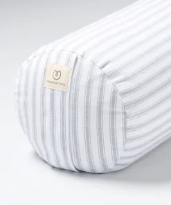 Yogamatters Buckwheat Bolster - Grey Ice Stripe
