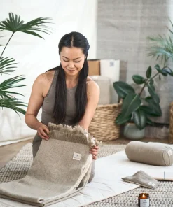 Yogamatters Hemp & Organic Cotton Yoga Blanket - Natural