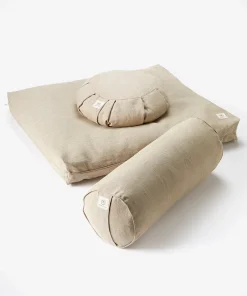 Yogamatters Hemp Buckwheat Zafu Meditation Cushion - Natural - Box of 5