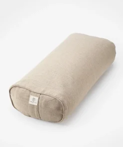 Yogamatters Hemp Rectangular Buckwheat Bolster - Natural